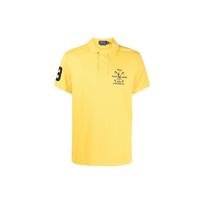 Polo Ralph Lauren SS23 Logo Embroidered Straight Fit Short Sleeve Polo Shirt Men tops Yellow 710900615-004 XXL yellow