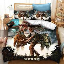 Žaidimas „The Last of Us Part“ patalynės komplektas Antklodės užvalkalas Miegamojo antklodės Užvalkalai Vienviečiai Dvi Karaliaus Antklodės užvalkalai Namų tekstilė 2/3 vnt. 140X200cm-2pcs