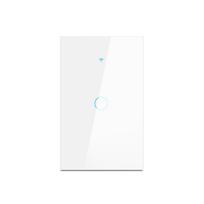 Tuya Smart Life WiFi LED šviesos jungiklio programa 433RF Alexa Balso nuotolinio valdymo jutiklinis jungiklis Suderinamas neutralus laidas\BE neutralaus laido 1-Gang white