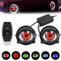 Velniškos akys automobilio žibintams.USB Velniška akis Velniškos akies priekinis žibintas.LED Velniškos akys Automobilio priekiniai žibintai su reguliuojamu akių raštu.12V Velniškos akys Automobilinis One Size