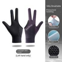 Kairiarankio ir dešiniarankio biliardo pirštinė Elastinga snukerio biliardo pirštinė Sporto reikmenys Left Hand-Full finger-Deep Purple