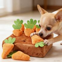 Dog Snuffle Mat for Puppies & Adult Dogs Interactive Feeder Enrichment Toy for Anxiety Relief Slow Puzzle Game for Dogs Cats CN beige