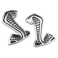 3D Metalinis Kobros Logotipo Lipdukas Automobilio Priekinės Grotelės Ženklelis Kėbulo Sparno Galinės Bagažinės Emblema Lipdukas Dekoravimo Aksesuarai Left and Right Badge Sticker