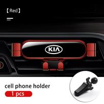 Automobilio oro ventiliacijos spaustukas Telefono laikiklis Sukamas reguliatorius GPS stovas KIA Stinger Optima Cerato Soul Venga Forte Spectra Sedona kcwx20 black