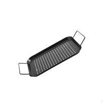 , Grilio krepšelis, Praktiškas su rankenomis, Kepimo indas, Padėklas restoranų virtuvei, Kepimui 34.9cmx18.5cmx1.5cm gray
