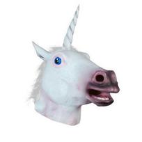 Realistic Unicorn Horse Head Mask For Halloween And Masquerade Parties Unicorn white