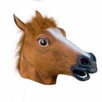 Realistic Unicorn Horse Head Mask For Halloween And Masquerade Parties Horse brown