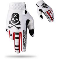 Dirt Bike Motorcycle Gloves - Motocross, Motorbike & ATV Off Road Racing Sports Cycling Gloves Medium balta