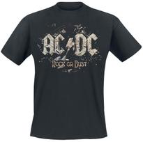 ACDC Rock Band Clothing Peripheral Pattern Printing Summer Luxury Brand Pure Cotton Men's and Women's T-shirt Short Sleeve L gray