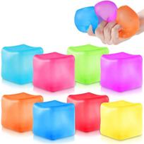 Ice cubes maltose pinch music decompression  vent ball decompression square plastic flour ball United States blue