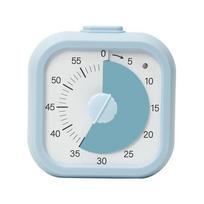 60 Minučių Vizualinis Laikmatis Savidisciplinai Tylus Veikimas Atgalinės Ataskaitos Žadintuvas Kvadratinis / Apvalus Dizainas Vizualizacija white