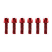 6 vnt./rinkinys Titano padengti Dviračio vairo varžtai M5 * 17MM Dviračio vairo kotelio varžtas Dviračio vairas red-Titanium-plated brown