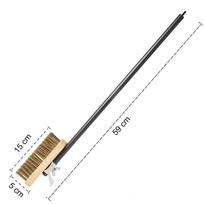 Long Handle Oven Grill Cleaning Brush Copper Wire Grill Cleaning Tool  Pizza Oven Maintenance black