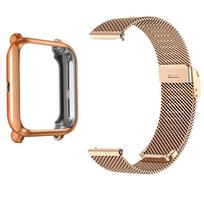 Apsauginis apyrankės dėklas, skirtas Amazfit Bip 3 5 / Bip Pro 3/GTS 3 4 dirželio jutiklinio ekrano dėklai, skirti Amazfit GTS 2/2 mini nerūdijančio plieno juostai Amazfit Bip 3 beige