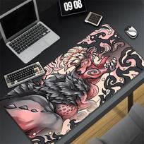 Monster Hunter Mouse Pad Gamer Mousepad Company Keyboard Mat Mause Gamer PC Cabinet Desk Table Pad Gaming Laptop Large Deskmat 800x300x2mm gray