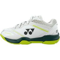 Yonex Power Cushion 65 Sintetinės odos audinys Patogus prigludimas Žemi Badmintono bateliai Vaikams sportbačiai Pilki Smėlio spalvos SHBVAJREX 34 white