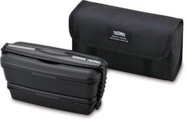 Thermos Bento Dėžutė 2 aukštų Šviežia pietų dėžutė 900ml Gili juoda DJB-906W DPBK black