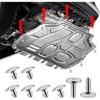 14PCS Engine Splash Shield Hardware Kit, Lower Cover Pin Screws And Clips, 90674-TY2-A01 90105-TBA-A00 8PCS gray