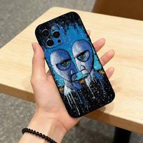 P-Pink-ess F-Floyd-ess dėklas telefonui iPhone 17, 16,15,14,13,12,11 Plus,Pro Max, Kitiems Minkštas juodas dangtelis iPhone16promax