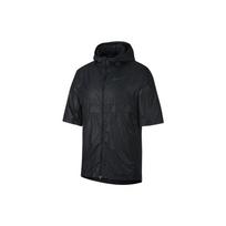 Nike Run Shield Solid Loose Fit Sports Casual Short Sleeve Jacket Men jackets Black 928492-010 L black