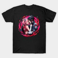 Asian Size Cotton Unisex Tshirt Print T-shirt Naruto T-shirt No-Cut Print Regular Fit 5XL (101-110kg) juoda