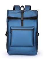 Outdoor men's backpack anti-splashing travel backpack large capacity pu leisure computer backpack student bag
