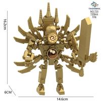 Mini Skibidi Tualeto Žmogus Figūrėlė Anime Statybiniai Blokiniai Žaislai TvŽmogus Plius Titanas Kamerininkas Garsakalbis Žaislinės Plytos Modelis Vaikų Gimtadienio Dovana brown