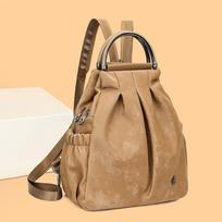 Moteriškas daugiafunkcinis kasdienis rankinis kuprinė, universali vieno peties rankinė, crossbody rankinė, kelioninis krepšys style 2 chaki