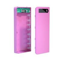 8 Slots 18650 Battery Storage Box DIY Power Bank Case with Dual USB Ports PD Fast Charger Shell for Smartphone Emergency Power