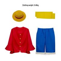 Vienas gabalas Luffy gyvo veiksmo Cosplay apranga suaugusiems ir vaikams Size M red