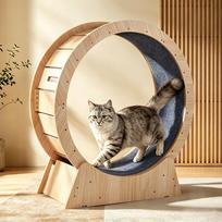 Cat Treadmill Large-Roller Toy Exercise Fitness Multi-Layer Board Running Wheel Density Board Intelligence Development Pet treadmill