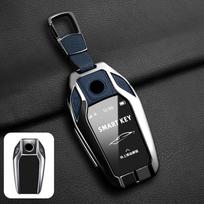 Metalinis Odinis BMW LCD Ekrano Išmaniojo Raktų Dėklas Dangtelis Pilnas 5 7 Serijai X5 X7 G30 G11 G12 Apsauginis Korpusas Priedai black
