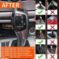BMW 3 ir 5 serijos E90/E46/E60/Z4 elektroninio pavarų perjungimo svirties modifikacija „Vištos koja“ x1 X1 E84 Silver white