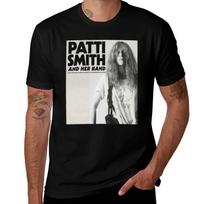 Patti Smith T-Shirt Casual Holiday Short Sleeve Tee L juoda