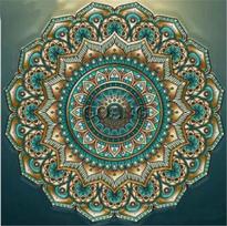 5d „pasidaryk pats“ deimantinis paveikslas Mandala deimantinis siuvinėjimas Siuvinėjimas kryželiu gėlių mozaikos dekoro nuotraukos Full Round 20x20CM blue
