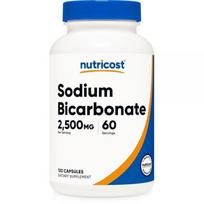 Nutricost Sodium Bicarbonate 2,500mg 120 Capsules - GMO Free Gluten 60 Servings Sodium Bicarbonate 2,500mg 120 1 pcs