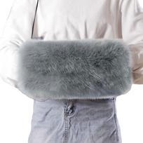 Žieminės pliušinės rankų movos vyrams ir moterims, šiltos, terminės rankų movos, skirtos slidinėti lauke, šaltu oru, rankų apsaugos 4 gray