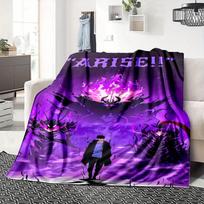 Anime Attack on Titan Eren Mikasa Animacinis flanelinis pledas, šiltas ir jaukus minkštas antklodė namams, miegamajam, lovai, sofai, vaikams 100x150cm purple