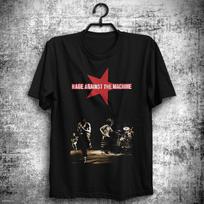 Retro Rage Against the Machine Tee RATM Evil Empire Zack de la Rocha Brad Wilk Unisex T-Shirt L gray