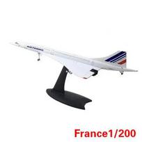 1: 200 Ir 1:400 Concorde Air France ir Concorde British Airways viršgarsinių lėktuvų lydinio liejimo modelis Statinis eksponatas