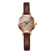 Fashion Small Women Watches Elegant Ultra-thin Leather Strap Ladies Quartz Wristwatch Reloj Mujer Girls Clock Gift beige
