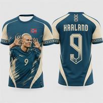Haalandas commemorative 2026 m. vyriški arba vaikiški futbolo marškinėliai Sportiniai futbolo marškiniai Lauko treniruotės Bėgimas ir sporto veikla 5XL