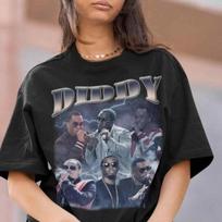 Diddy Hiphop TShirt Diddy Sweatshirt Vintage Diddy RnB Rapper Diddy American XXXL gray