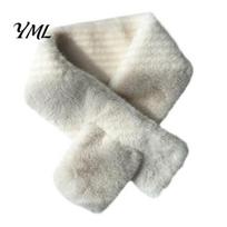 Winter Essential Neck Decor Women Imitation Mink Fur Scarf, Thickened Soft Plush Cold Weather Outdoor Accessories Warmer, Elegant Shawl Wrap Accessory gray