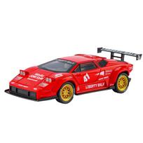 1/32 Countach LP5000 Alloy Sports Car Model Diecast Metal Track Race Car Vehicles Model Sound and Light Simulation Kids Toy Gift raudona