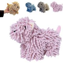 Chenille Towel Ball Dog, Dogs Shaped Microfiber Hand Towels, Chenille Towel Balls - Soft Absorbent, Microfiber Hand Towels gray
