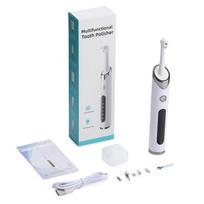 Electric Tooth Polisher Dental Scaler 5 Mode Deep Cleaning Polishing Teeth Whitening Tool Plaque Tartar Remover Tooth Cleaner balta