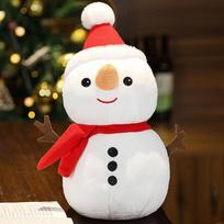 23/40/50CM Cartoon Santa Claus Plush Toy Stuffed Elk Snowman Animal Pillow Dolls Christmas Gifts For Children Birthday Decor 40CM red