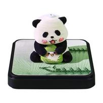 Pasaulio taurės kultūrinis popieriaus skulptūrų kalendorius ir 3D futbolo suvenyras lipnūs lapeliai Zong Qing Panda - 2027 Chinese Calendar beige