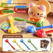 Cat Paw Mouse Catch: Children's Educational Family Board Game